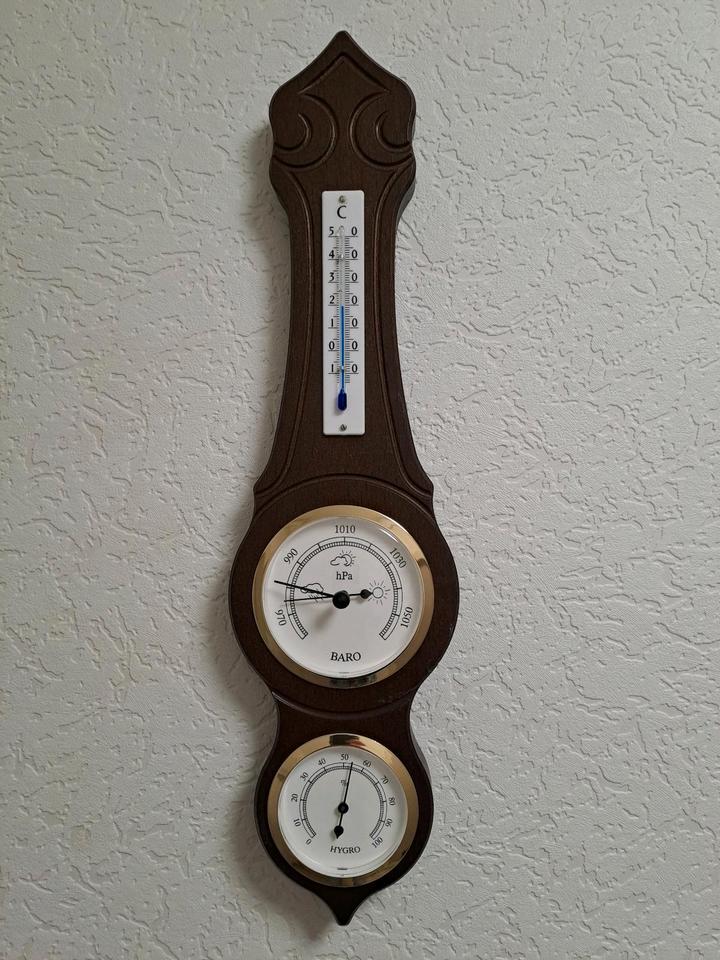 Wetterstation Barometer Hygrometer Thermometer 42,5 cm hoch in Zella-Mehlis