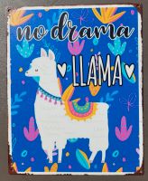 Blechschild Lama no drama llama Wandbild Deko 25x20NEU Niedersachsen - Bissendorf Vorschau