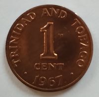 1 Cent Münze 1967 Trinidad Tobago Bronze Bayern - Trogen Vorschau