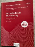 Der mündliche Kurzvortrag: mündliche Steuerberaterprüfung 2019/20 Baden-Württemberg - Wurmberg Vorschau