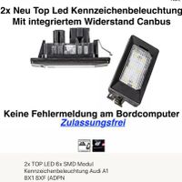 2x TOP LED 6x SMD Modul Kennzeichenbeleuchtung Audi A1 8X1 8XF (A Thüringen - Weimar Vorschau