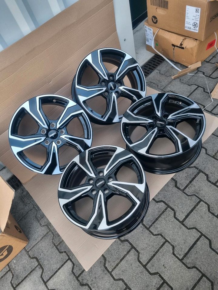 DEZENT KB Dark felgen 7x17zoll et47 5x112lk ml66.6 alufelgen in Weißenfeld