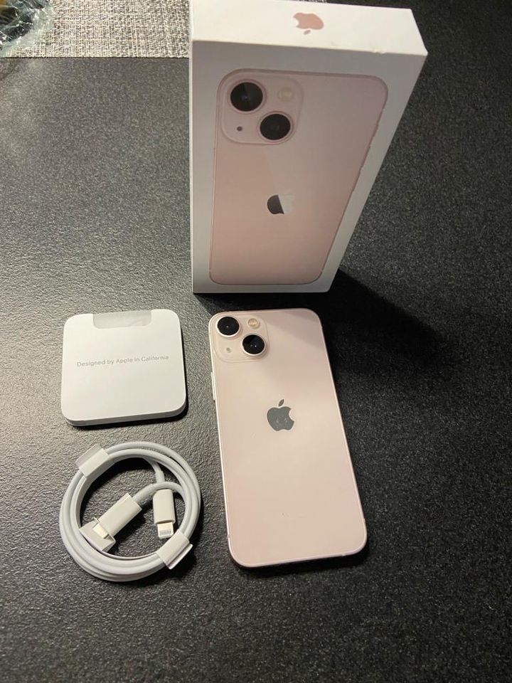 Apple IPhone 13 Mini Rosé Full Set + Panzerglas + Hülle 128 GB in Gronau (Westfalen)