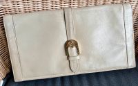 Clutch Beige Vintage Unterarmtasche Tasche leder Düsseldorf - Benrath Vorschau