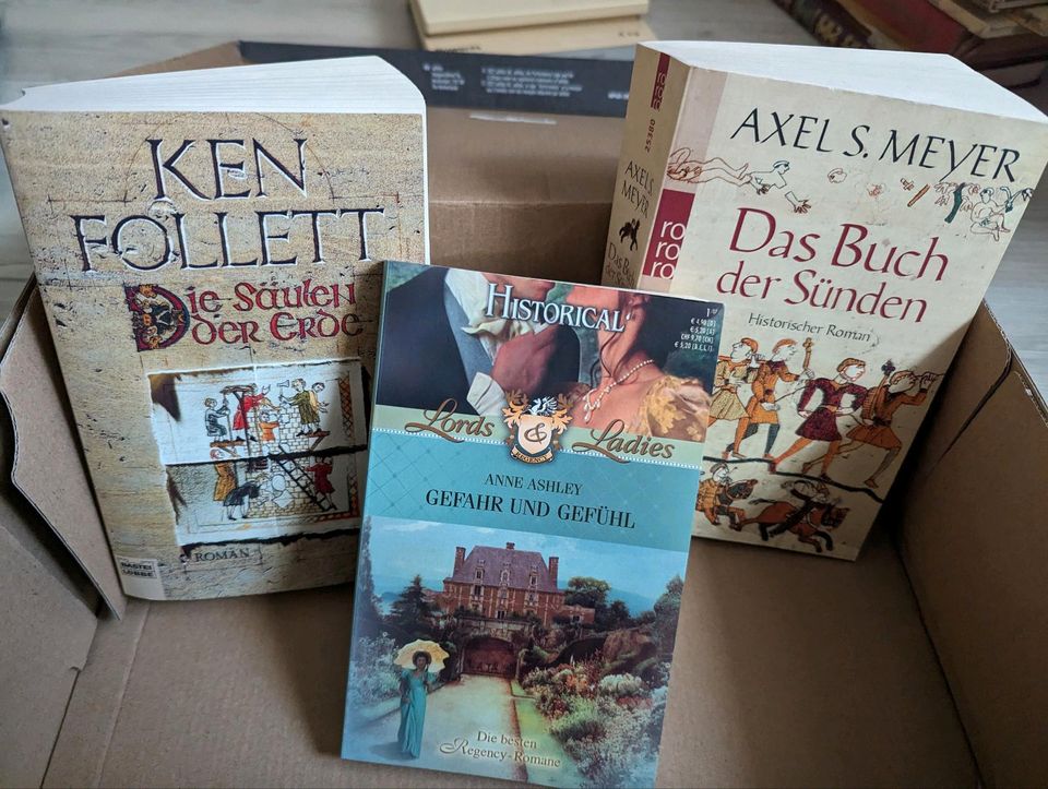 Liebe Leser - Biete Bücherpaket Historische Romane in Crimmitschau