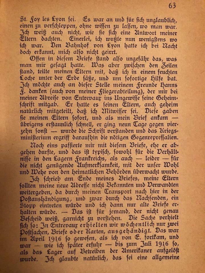 Antikes Buch von 1920 Dreieinhalb Jahre in Frankreich in Berlin