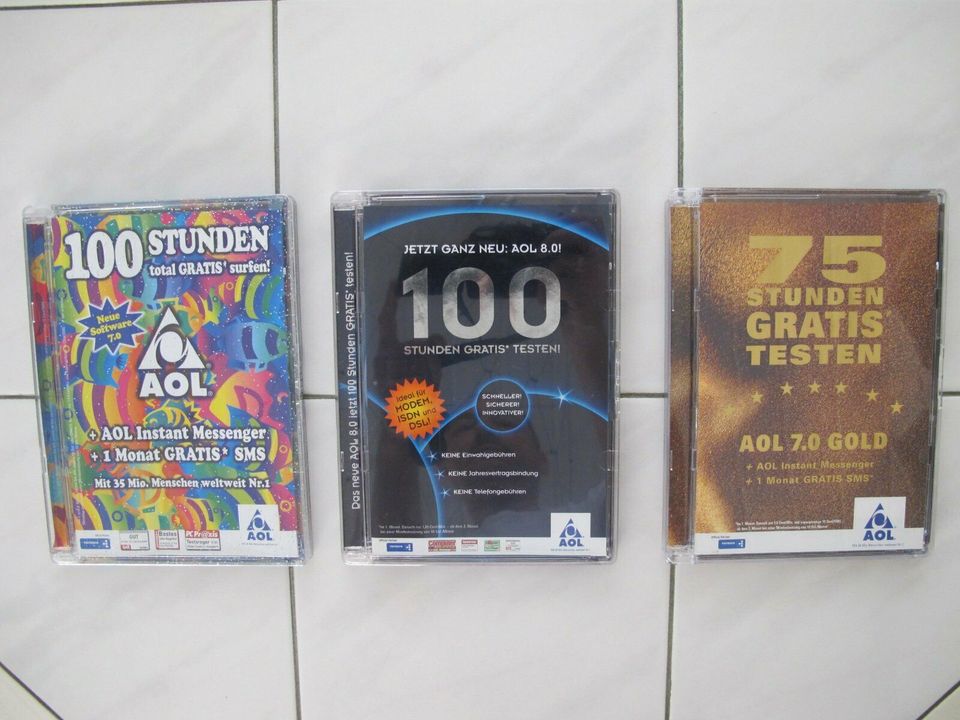 3 AOL Werbe-/Zugangs-CD´s in Hagenbach