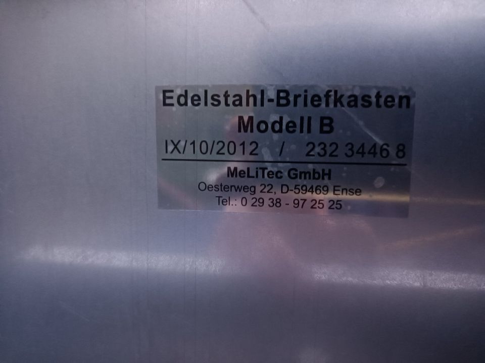 2 Briefkästen Edelstahl in Einbeck