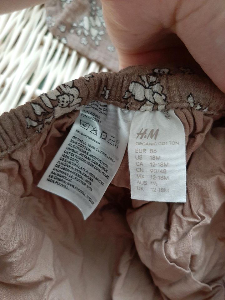 H&M Set Kleid mit integriertem Höschen Bonnet Baumwolle in Duisburg