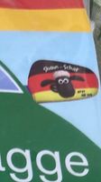 Außenspiegelflagge schwarz-rot-gold mit Shaun das Schaf Hessen - Münster Vorschau