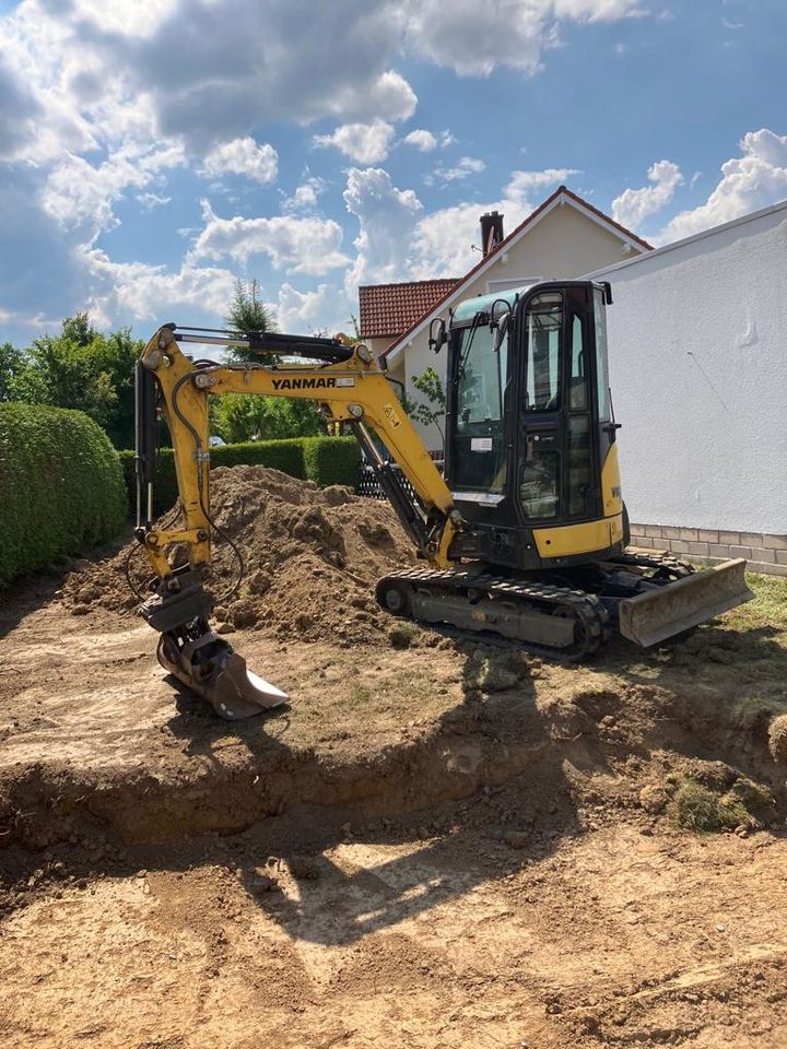 Minibagger Vermietung mieten Baumaschinen Vermietung in Eckersdorf