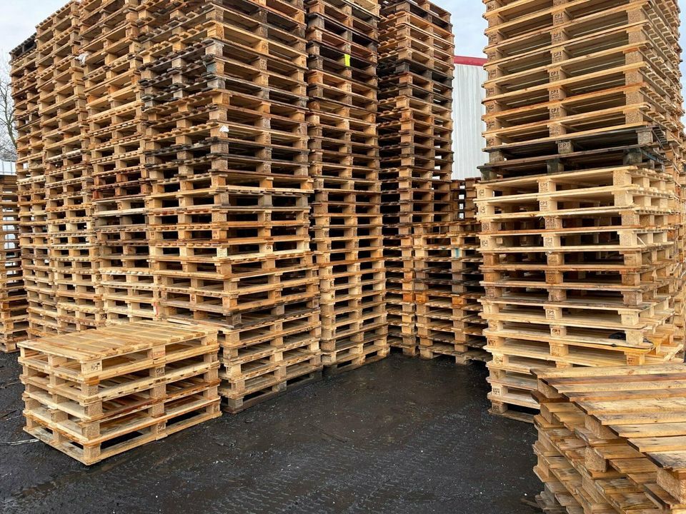 120x80 Einwegpaletten Holzpalette große Mengen auf Lager in BOT in Bottrop