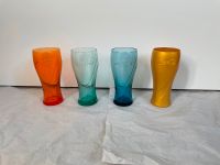 +NEU+ 4x McDonalds Coca-Cola Glas 2018 in orange+Türkis+blau+gold Bayern - Essenbach Vorschau