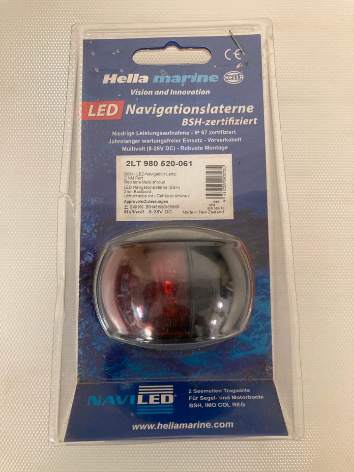 LED Hella Navigationslaterne  Rot Neu BSH zertifiziert in Duisburg