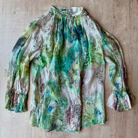 Gustav - Designer Bluse Damen - Grün mit Pfauen Muster - 38 Nordrhein-Westfalen - Langenberg Vorschau