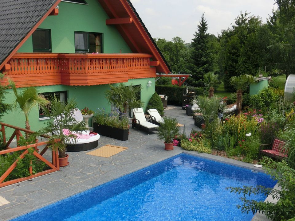 Urlaub zu Hause unter Palmen im eigenen Pool *Exklusives Eigenheim sucht neue Besitzer* in Claußnitz
