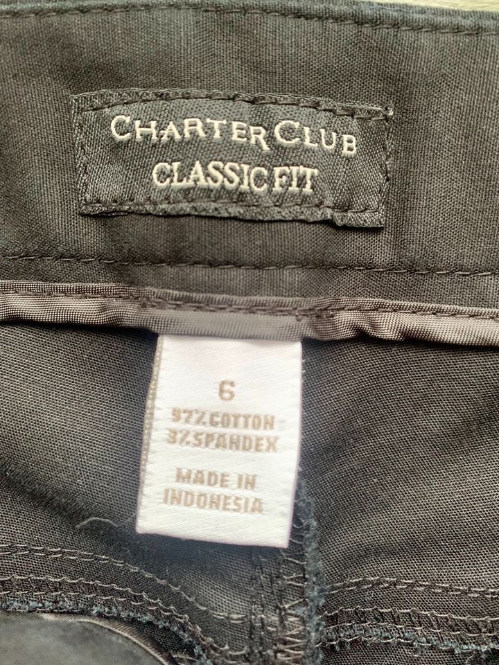 Schwarze Hose von Charter Club USA, Businesshose, Slacks in Salzgitter