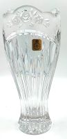 Vintage - Vase Bleikristall mit Rosenmuster-Schliff Thüringen - Magdala Vorschau