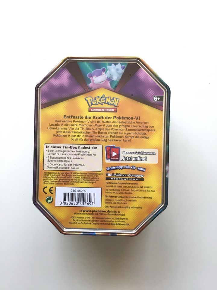NEU Pokémon Gala-Lahmus Tin Box Sammelkarten in Karlsruhe