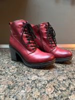 Tamaris Stiefeletten rot Leder Winter Gr. 39 Hessen - Laubach Vorschau