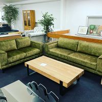 Couch Sofa grün velour 3-2 Nordrhein-Westfalen - Bad Oeynhausen Vorschau