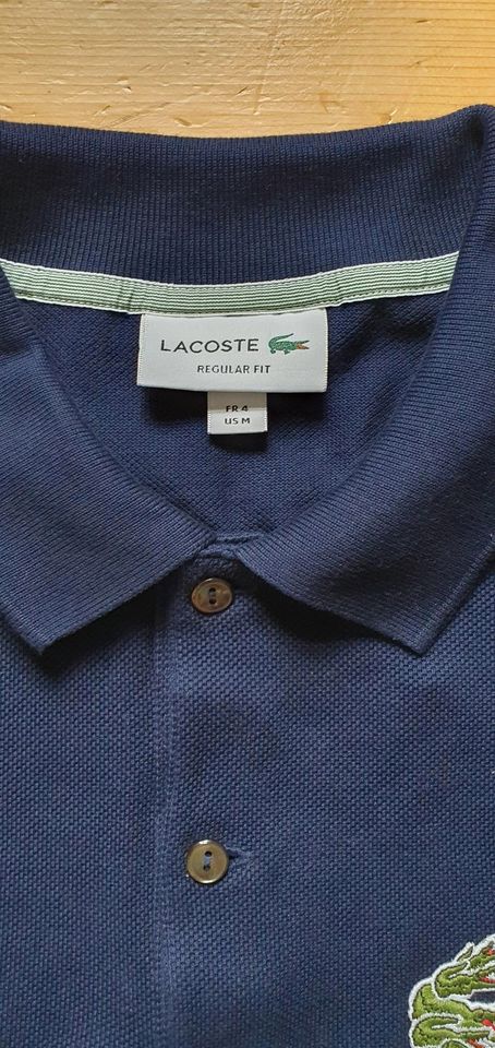 Lacoste Regular Fit Multi Croc Badge Piqué Polo Gr. M 4 civilist in Wuppertal