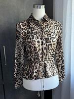Zara Bluse Leoparden Muster Bluse mit Gürtel Bremen - Oberneuland Vorschau