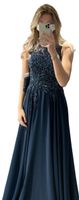 Abendkleid / Kleid für Abi-Ball, dunkelblau, Größe XS Nordrhein-Westfalen - Wipperfürth Vorschau