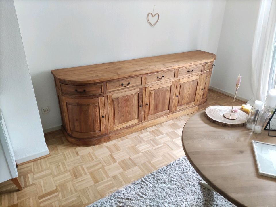 Sideboard Kommode Anrichte massiv recycling Teak Holz Landhaus in Duisburg