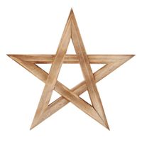 Pentagram Holz Wandschild Esoterik Hexerei Wanddeko Dekoration Sachsen-Anhalt - Schönebeck (Elbe) Vorschau