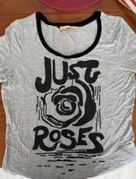 Damen T-Shirt, Grösse 40, Marke Biba, hellgrau/schwarz Nordrhein-Westfalen - Gelsenkirchen Vorschau