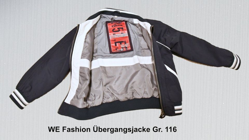 WE Fashion Jacke Jungen Übergang / Frühjahrsjacke Gr. 116 (75) in Westoverledingen