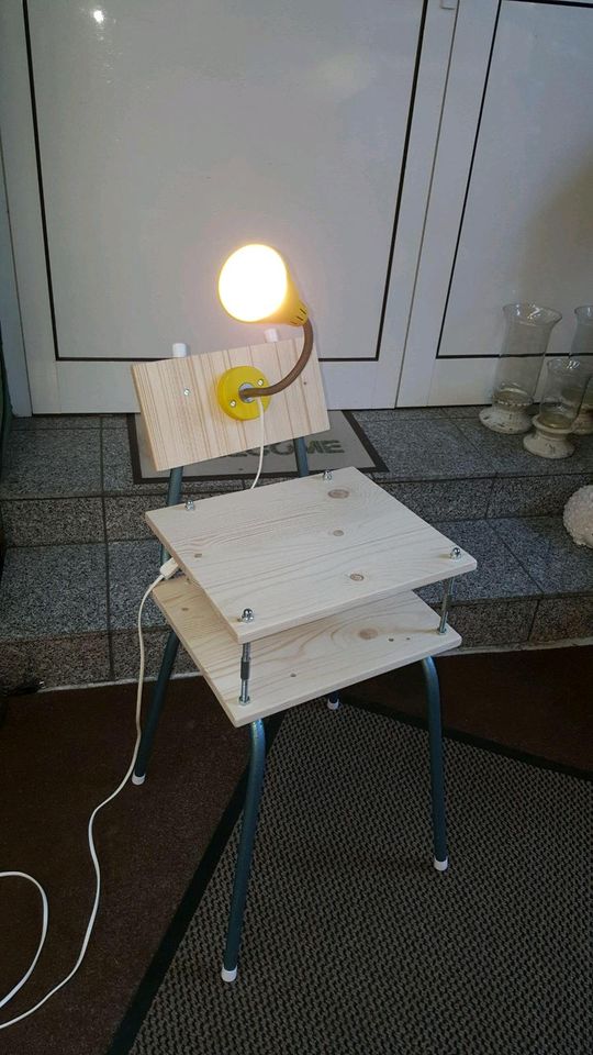 Nachttische Lampen Vintage Stuhl Industrie Loft Upcycling in Möser