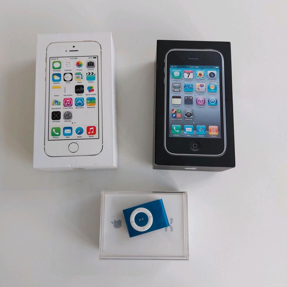 Apple I Phone 3GS und 5S, Apple Ipod 2GB mit Verpackungen in Essen (Oldenburg)