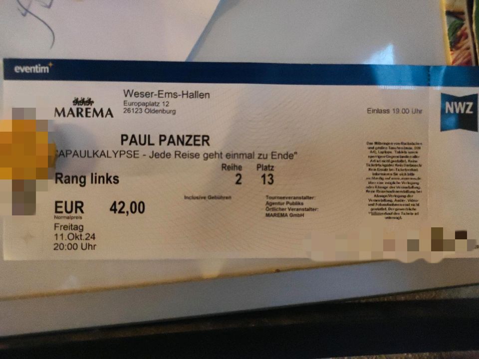 Paul Panzer - Apaukalypse Oldenburg 11.10.24 in Apen