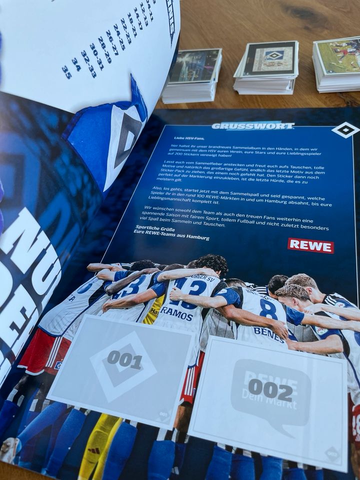 Rewe HSV Leeralbum Sammelalbum leeres Album + über 800 Sticker in Hamburg
