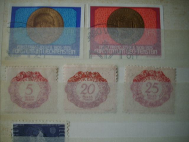 Briefmarken Liechtenstein Posten 1 --Marken und Blocks in Hanau