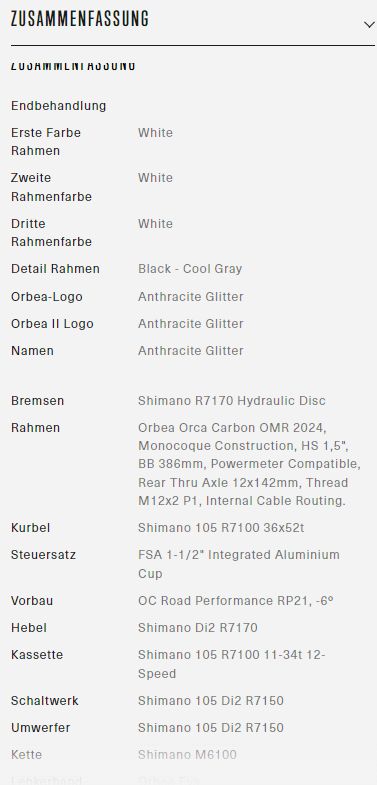 Orbea ORCA M35i 2024 RH 55 (L) 105 Di2 Weiß-Matt MyO in Abensberg