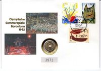 Numisbrief Deutschland, Olympische Sommerspiele Barcelona 1992 Nordrhein-Westfalen - Herscheid Vorschau