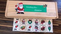 Domino mit Weihnachtsmotiven Holz 27 Teile Bayern - Baiersdorf Vorschau