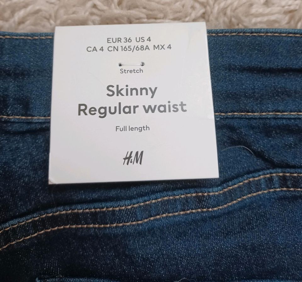 Skinny Jeans Hosen H&M 36 Neu mit Etikett in Schorndorf
