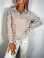 Shein Sweater Pullover Half Zip Beige Grau Gr S mit Bund Kragen Nordrhein-Westfalen - Sankt Augustin Vorschau