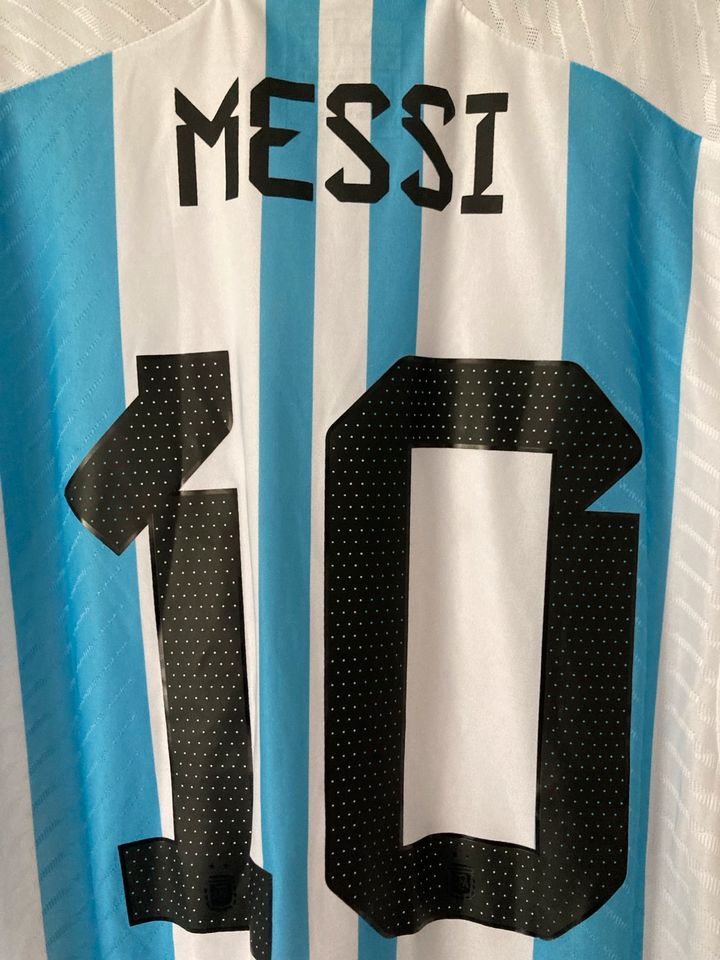 Lionel Messi Argentinien Spielertrikot WM Finale 2022 Gr. L in Ennigerloh