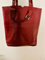 Tasche Shopper Leder Rot Bordeaux Eimsbüttel - Hamburg Eimsbüttel (Stadtteil) Vorschau