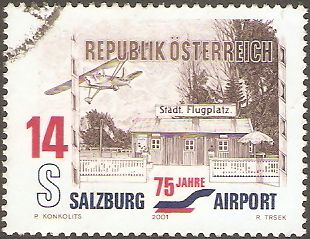 Österreich 2340 ° Salzburger Flughafen Flugzeug Doppeldecker AERO in Kamen
