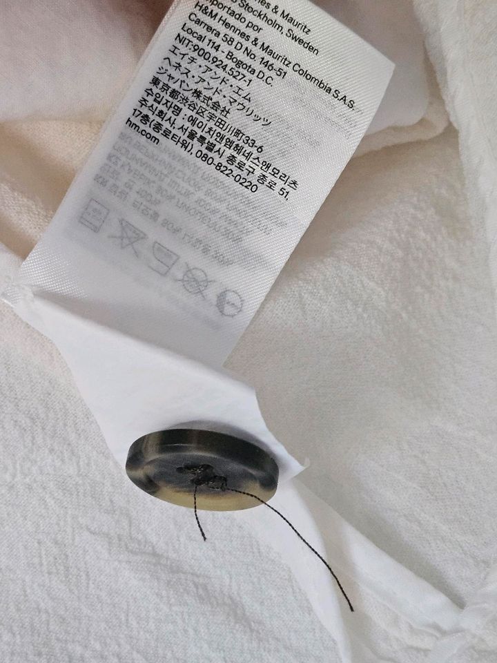 H&M Ein-Knopf-Blazer aus Webstoff - Größe S (Weiß) in Berlin
