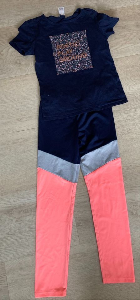 Sportset Leggings Topolino Spirtshirt Decathlon Gr. 128/134 in Neustadt an der Weinstraße