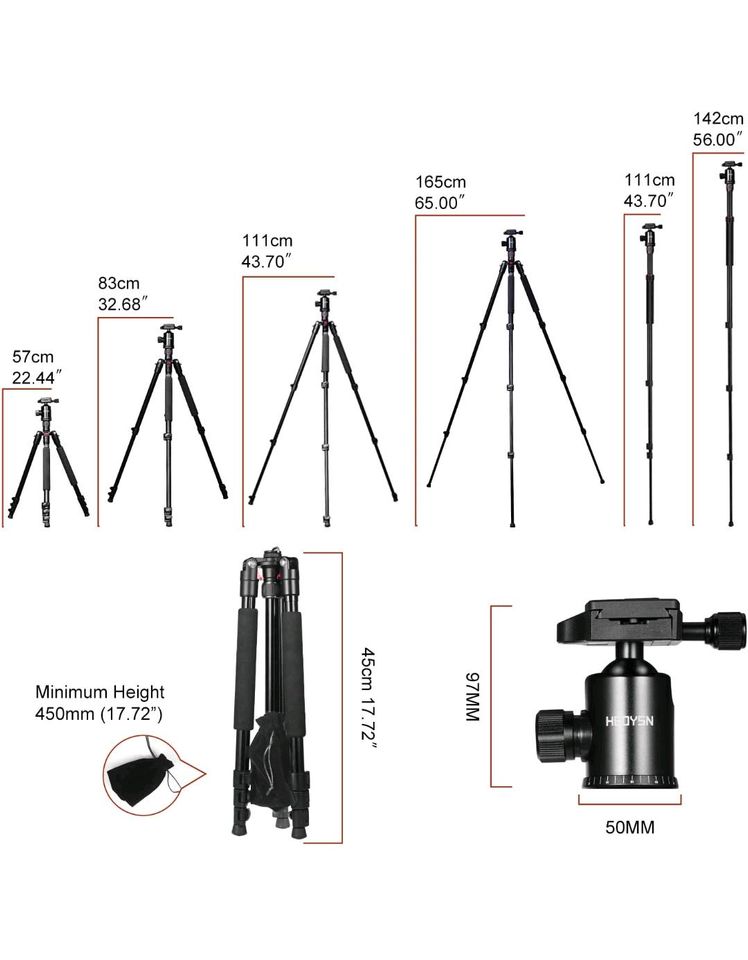 professionelles Stativ Fotostativ 165 cm Kamerastativ Kamera in Lichtenfels