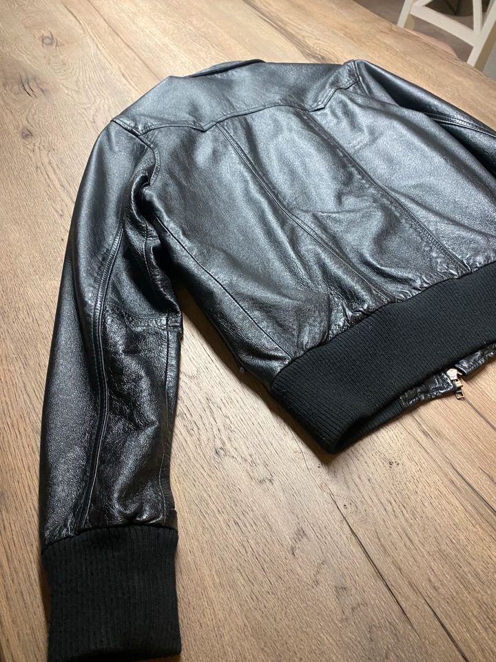 Lederjacke Leder Jacke Schwarz S H&M Herren in Düsseldorf