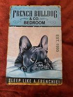 Blechschild,  French Bulldog, Französische Bulldogge, Vintage Leipzig - Großzschocher Vorschau
